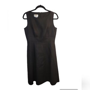 Talbots Irish Linen Women's Petite Black A-Line Sheath Dress Size 4P